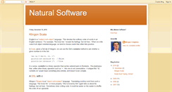 Desktop Screenshot of naturalsoftware.blogspot.com