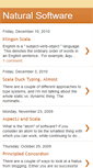 Mobile Screenshot of naturalsoftware.blogspot.com