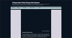 Desktop Screenshot of cheapautopartss.blogspot.com