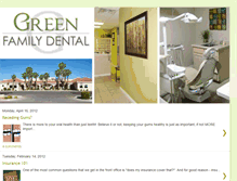 Tablet Screenshot of greenfamilydental.blogspot.com