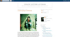 Desktop Screenshot of chainletterauthor.blogspot.com