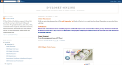 Desktop Screenshot of dcloset-online.blogspot.com