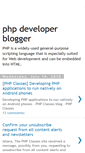 Mobile Screenshot of phpdevblogger.blogspot.com