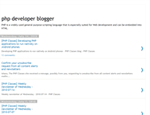 Tablet Screenshot of phpdevblogger.blogspot.com