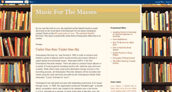 Desktop Screenshot of music4masses.blogspot.com