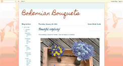 Desktop Screenshot of bohemianbouquets.blogspot.com
