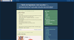 Desktop Screenshot of banhodesaponaceo.blogspot.com