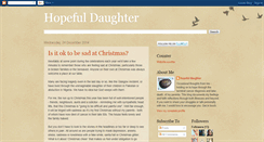 Desktop Screenshot of hopefuldaughter.blogspot.com