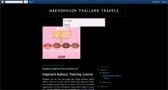 Desktop Screenshot of maehongsonthailand.blogspot.com