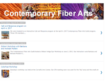 Tablet Screenshot of contemporaryfiberarts.blogspot.com