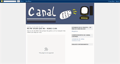 Desktop Screenshot of canalcontrol.blogspot.com