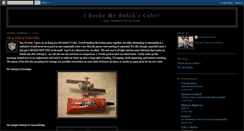 Desktop Screenshot of ibrokemyrubikscube.blogspot.com