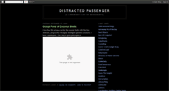 Desktop Screenshot of distractedpassenger.blogspot.com