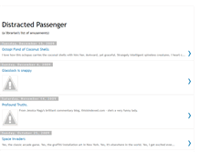 Tablet Screenshot of distractedpassenger.blogspot.com