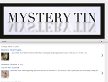 Tablet Screenshot of mysterytin.blogspot.com