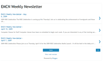 Tablet Screenshot of emcn-weekly-newsletter.blogspot.com