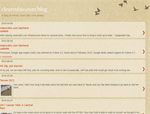 Tablet Screenshot of clearcubic.blogspot.com