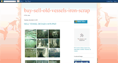 Desktop Screenshot of buy-sell-old-vessels-iron-scrap.blogspot.com