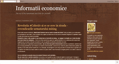 Desktop Screenshot of infoeconomice.blogspot.com