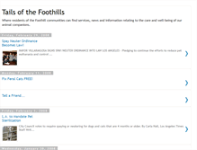 Tablet Screenshot of foothillstails.blogspot.com