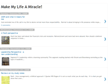 Tablet Screenshot of makemylifeamiracle.blogspot.com