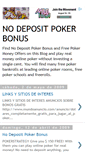 Mobile Screenshot of no-deposit-play-poker-bonus.blogspot.com