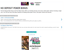 Tablet Screenshot of no-deposit-play-poker-bonus.blogspot.com