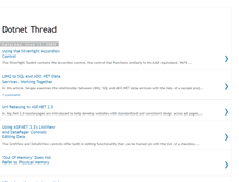 Tablet Screenshot of dotnetthread.blogspot.com