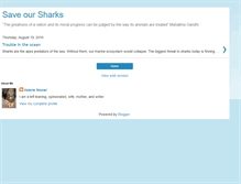 Tablet Screenshot of helpsaveoursharks.blogspot.com