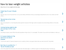 Tablet Screenshot of howtoloseweightarticless.blogspot.com