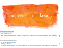 Tablet Screenshot of mcconnellmarketing.blogspot.com