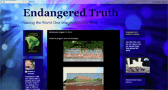 Desktop Screenshot of endangeredtruth.blogspot.com