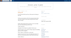 Desktop Screenshot of foodandyarn.blogspot.com