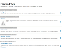 Tablet Screenshot of foodandyarn.blogspot.com