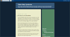 Desktop Screenshot of fakebaby.blogspot.com