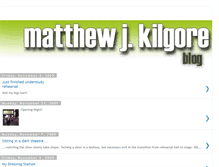 Tablet Screenshot of matthewkilgore.blogspot.com