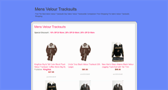 Desktop Screenshot of mensvelourtracksuitsonline.blogspot.com