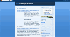 Desktop Screenshot of gmenginenumbers.blogspot.com