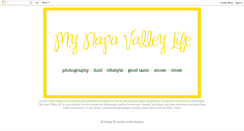 Desktop Screenshot of mynapavalleylife.blogspot.com