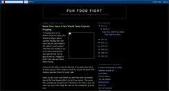 Desktop Screenshot of funfoodfight.blogspot.com