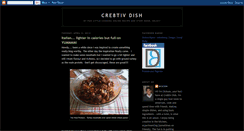 Desktop Screenshot of cre8tivdish.blogspot.com