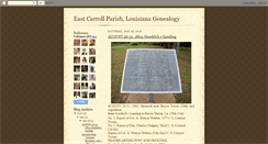 Desktop Screenshot of eastcarrollparishlouisianagenealogy.blogspot.com