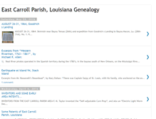 Tablet Screenshot of eastcarrollparishlouisianagenealogy.blogspot.com