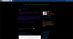 Desktop Screenshot of landoflakesandhockey.blogspot.com