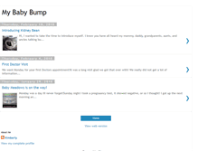 Tablet Screenshot of mybabybump1.blogspot.com