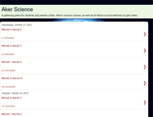 Tablet Screenshot of akerscience.blogspot.com