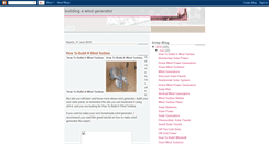 Desktop Screenshot of buildingawindgenerator.blogspot.com
