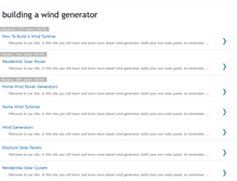 Tablet Screenshot of buildingawindgenerator.blogspot.com