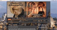 Desktop Screenshot of catholicchampion.blogspot.com