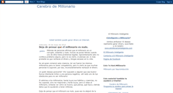 Desktop Screenshot of cerebrodemillonario.blogspot.com